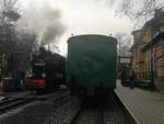 99 4632 der RBB im Bahnhof Ostseebad Ghren am 23.12.18