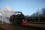 Mh 53 auf Rangierfahrt im Bahnhof Putbus am 19.12.20