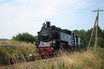 99 783 kurz vor Lauterbach (Rgen) am 26.7.21