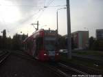 Wagen 691 + 692 der HAVAG beim einfahren in die Haltstelle Halle, Sdstadt am 8.9.14