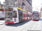 HAVAG Wagen 654 und 624 an der Haltestelle Marktplatz am 5.6.15