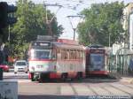 Wagen 1211 und Wagen 626 an der Haltestelle Damaschkestrae 15.6.15