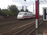 BR 401 beim Verlassen des Bahnhofs Hamburg Harburg am 31.8.13