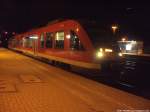 648 346 mit dem Letzten RB Zug des Tages mit ziel Bchen im Bahnhof Schwarzenbek am 31.8.13