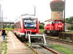 648 276/776 und 265 019 im Bahnhof Nordhausen am 2.8.17