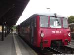 172 001 und 172 601 im Bahnhof Putbus am 13.7.14