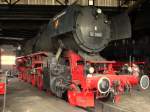 52 7409 des Eisenbahnmuseum W�rzburg stand am 26.April.2014 im Anheizschuppen des DLW Meiningen