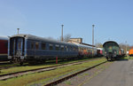 Einige Wagen standen am 02.04.2016 im Außengelände des DLW Meiningen