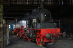 75 1118 der UEF im Anheizschuppen des DLW Meiningen am 02.04.2016