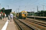 Diese Stopfmaschiene stand im Jahr 2008 im Bahnhof Frankfurt-H�chst