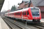 Ein P�rchen 612 auf der Fahrt von Erfurt nach W�rzburg in Arnstadt.01.03.2014 13:51 Uhr