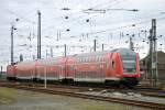 Eine RB 75 aus Wiesbaden traf am 04.02.2015 in Darmstadt Hbf ein.Dort wird sie Kopf machen und nach Aschaffenburg weiterfahren.