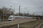 Einfahrt des IC 2374 nach Sylt am 30.01.2016 in Darmstadt Hbf.