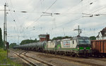 193 212 und 193 217 bei der Durchfahrt durch Darmstadt-Kranichstein am 04.06.2016