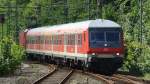 Einfahrt einer RB aus Neum�nster in den Bahnhof von Flensburg.
