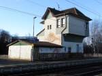 Das ehemalige Stellwerk vom Bahnhof Fr�ttst�dt am 7.Jan.2014