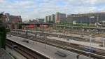 Blick auf die s�dlichen Gleisanlagen des Hamburger Hauptbahnhofes.
