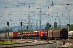 Auf dem Bahnhof Koblenz-Lützel Mitte kam während der Parade am 13.06.2015 203 115 von EBM Cargo.