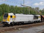 V500.17 (92 80 1264 010-0 D-SGL) Schotterte am 05.05.14 in Marktredwitz.