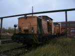 Die letzten Bilder von 347 140,347 036 und 347 141 zusammen,am 16.November 2013,  in Mukran.