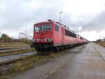 Ebenfalls bei den abgestellten 155er und 140er von Mukran zählt 155 008 die ich am 20.Oktober 2015 fotografierte.