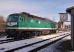 V 300 003 der SBW (232 684-1) zu sehen am 05.01.15 in P�llwitz.
