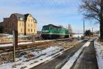 V 300 003 der SBW (232 684-1) zu sehen am 05.01.15 in P�llwitz.