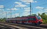 442 344 stand am 20.07.2016 im Rostocker Hbf abgestellt.