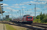 112 101 bei der Einfahrt in Rostock am 20.07.2016