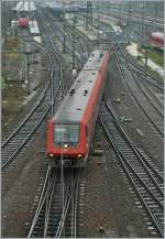 Ein VT 611 verl�sst Ulm.
29. Nov. 2013