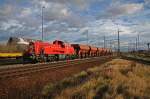 261 011 mit der Kohle�bergabe am 10.01.14 in Weimar bei der Ausfahrt gen Erfurt