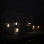 Das Bahnhofsgeb�ude von Weiterstadt am 1.Jan.2014