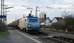 Diese Französische Lok mit Nummer 37010 durchfuhr Weiterstadt am 20.02.2015 mit einem Kesselwagenzug.