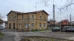 Das Bahnhofsgeb�ude von Breiteng��bach im Februar 2014.