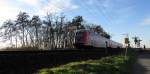 Eine RB 75 am B� 33 bei Worfelden am 15.Dez.2013
