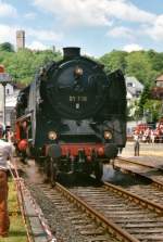 01 118 der Historischen Eisenbahn Frankfurt am 23.Mai.2010 im Bahnhof Königstein beim Bahnhofsfest