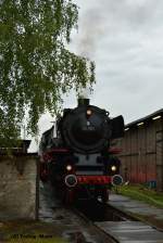 01 150 beim Wasserfassen im DB Museum Koblenz beim Sommerfest am 13.06.2015