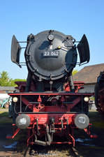 23 042 am morgen des 07.05.2016 im Eisenbahnmuseum Darmstadt-Kranichstein
