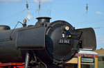 Blick auf die Rauchkammer der 23 042 w�hrend den Bahnwelttagen 2016