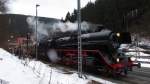 41 1144-9 bei Wasserfassen in Oberhof am 08.Feb.2014