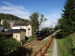 Am 05.10.13 fuhr die Erzgebirgische Aussichtsbahn wieder von Schwarzenberg nach Annaberg und zur�ck.