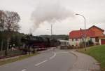 Erzgebirgische Aussichtsbahn wieder von Schwarzenberg nach Annaberg und zur�ck.
