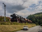 Am Einfahrtssignal Wasungen konnte eins der wenigen Bilder von 50 3648-8 an der Spitze des Zuges zum Plandampf  Stahl f�r Paris / Dampf trifft Kies  2016 gemacht werden.
Bild des Monats September 2016 