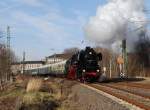 Am 14.12.13 bespannte 52 8154 den Sonderzug von Leipzig nach Schwarzenberg.