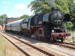 Am 14.Juni 2014 hielt 52 8079 ihre zweist�ndige Mittagspause in Bergen/R�gen.