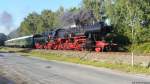 Die 52 8038 f�hrt mit ihrem Sonderzug wieder nach   Rinteln (06.09.2015).Platz 2 (Bild des Monats) September.2015