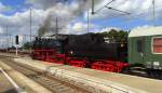 Die 52 8154 fuhr am 4.September 2015 durch Weimar durch. 