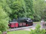 Einfahrt 90 6001-4 in den Bahnhof Alexisbad am 23.