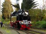 99 6001 beim Umsetzen in Hasselfelde am 18.10.14