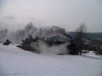 Osterfahrten auf der Museumsbahn Sch�nheide am 30.03.13, hier kurz vor Sch�nheide.